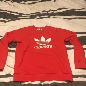 Men’s Red Adidas Crewneck size M